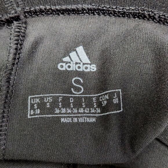 NEW Adidas Women’s Leggings Small Black 3-Stripe Sportswear Athleisure Size S - Picture 4 of 8